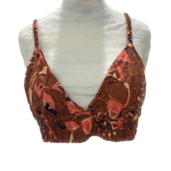 ALC printed linen crop halter top, size 6 - Picture 3 of 8